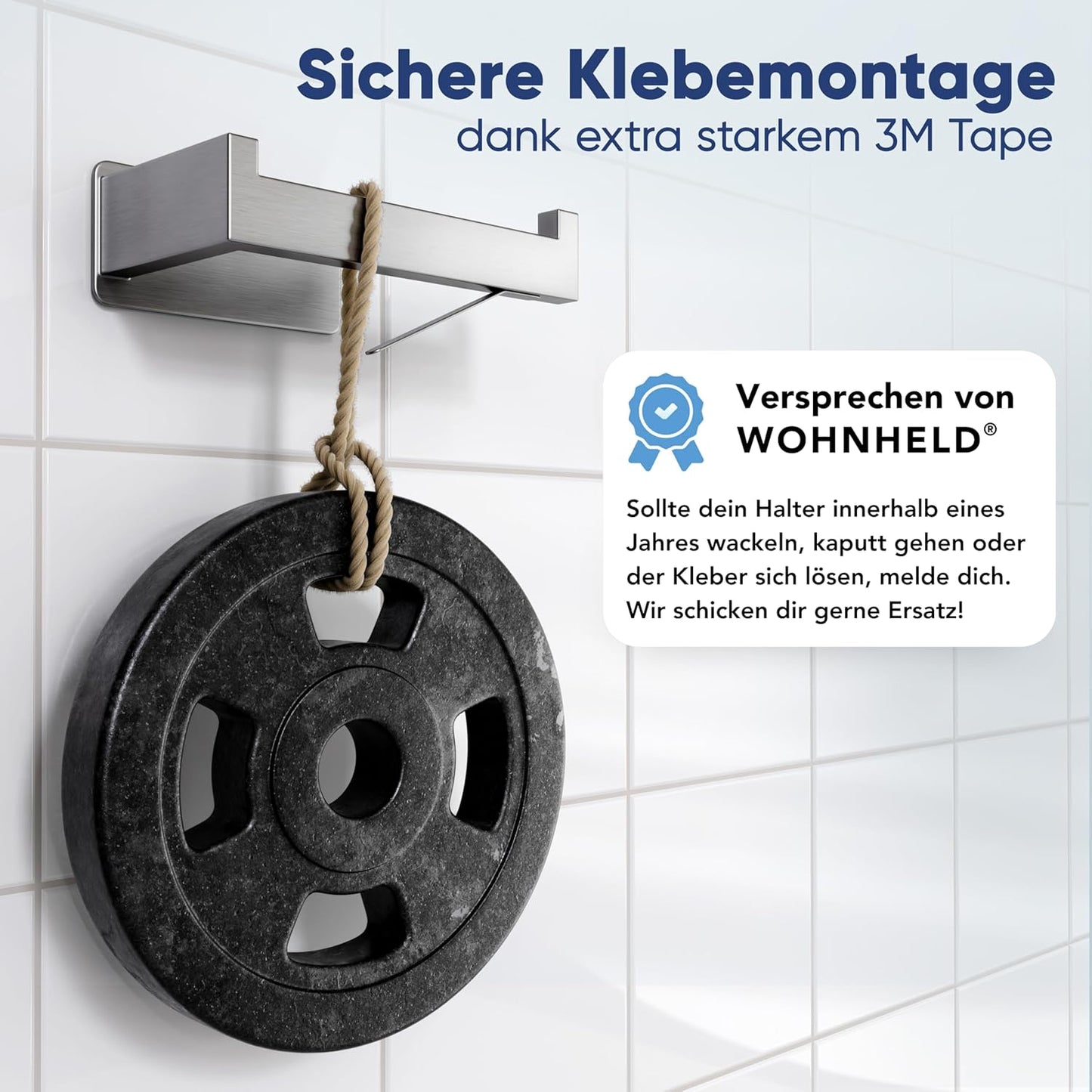 Toilettenpapierhalter mit Abroll-Bremse, Silber Rechts geöffnet