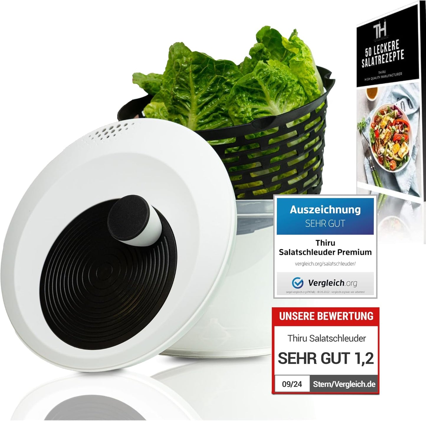 Salatschleuder, Salatschleuder Schwarz 5L