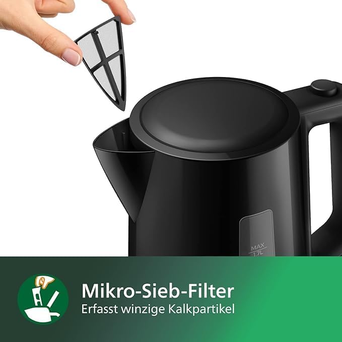 Wasserkocher mit Kontrollanzeige, 1.7 L Fassungsvermögen