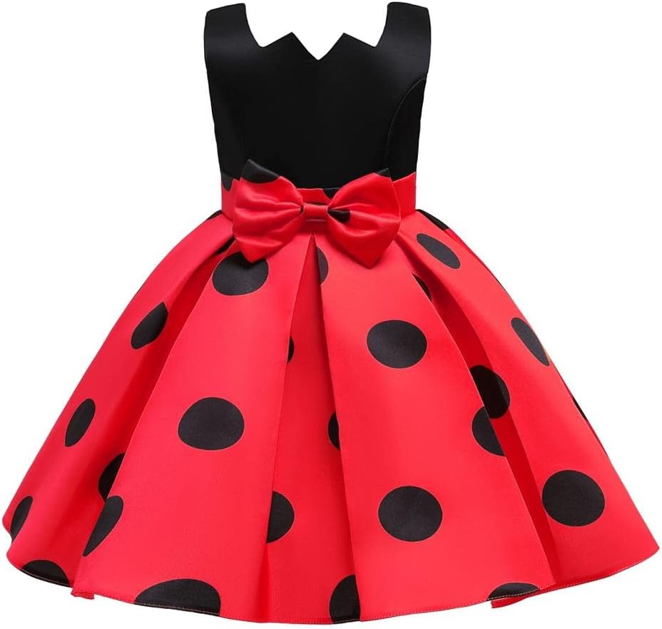 Ladybug Kostüm für Kleinkinder, Rot (Nur Kleid) 3-4 Jahre