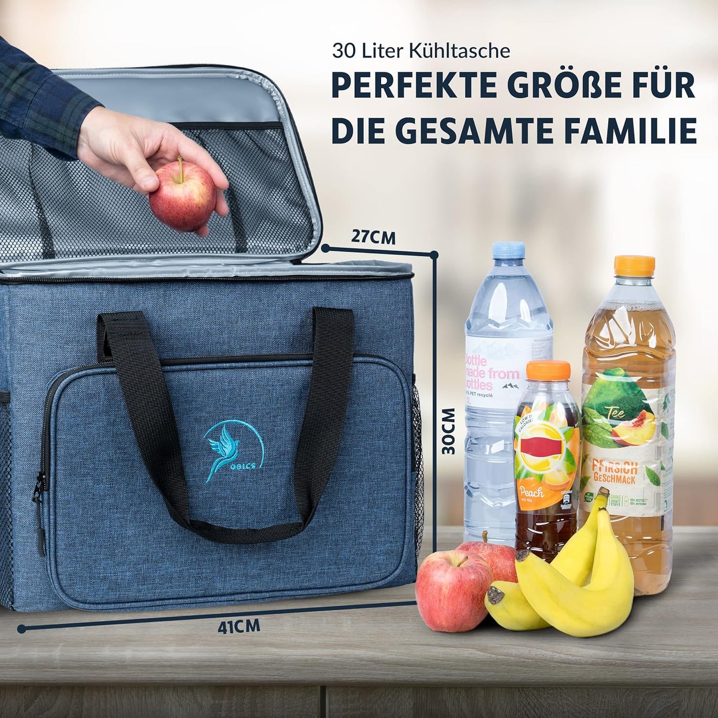 Kühltasche, 20 Liter, Blau