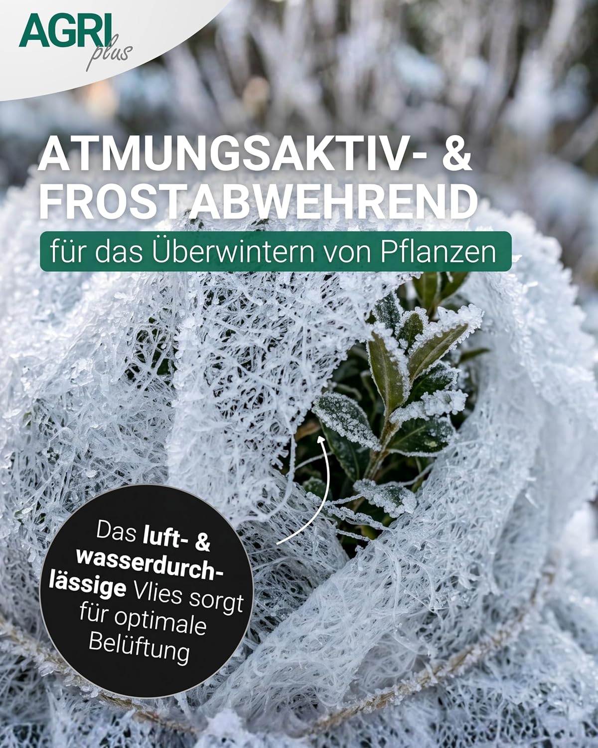 Frostschutzvlies 30 g/m², reissfest & atmungsaktiv, 2,40 x 100m