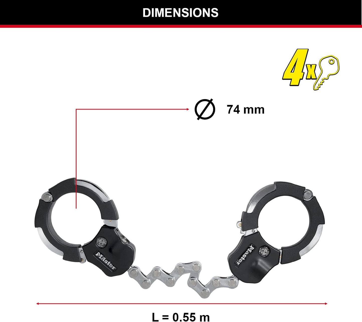 Street Cuff 8290, Zertifiziertes Manschettenschloss