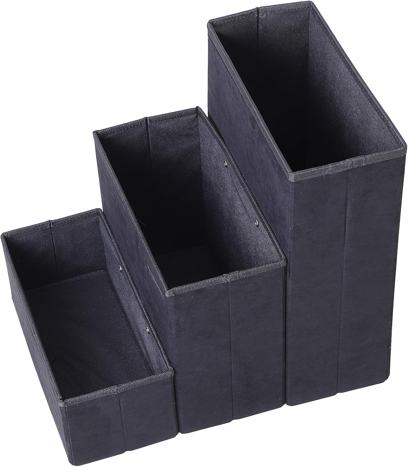 Faltbare Haustiertreppe mit Stauraum, Schwarz
