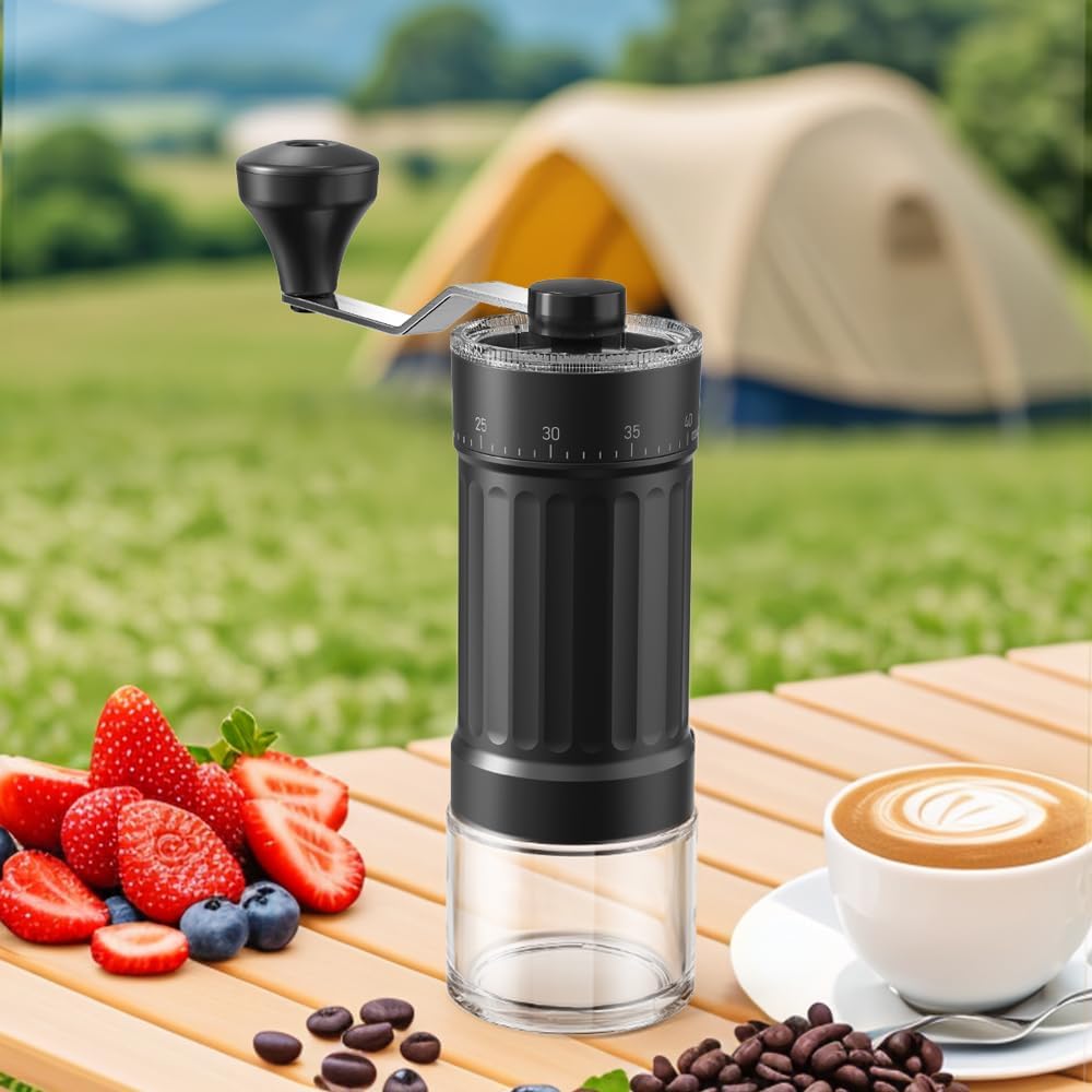 Tragbare Kaffeemühle, Edelstahl