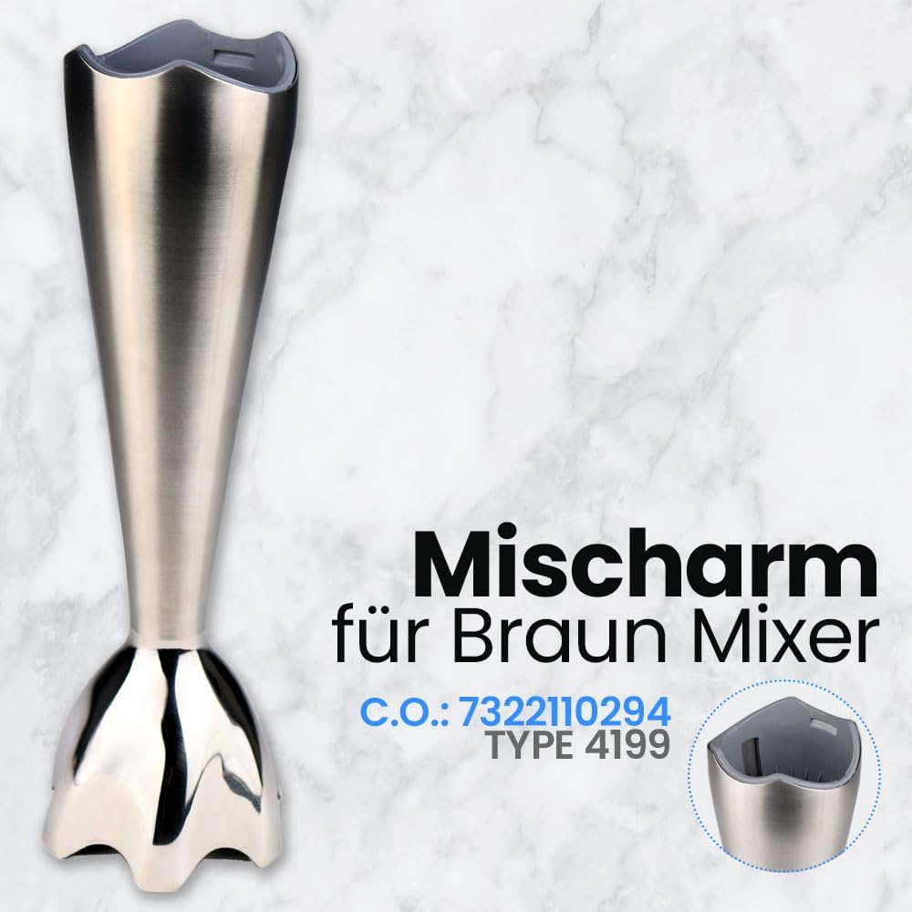 Ersatz-Stabmixer für Braun Multiquick 7 Serie