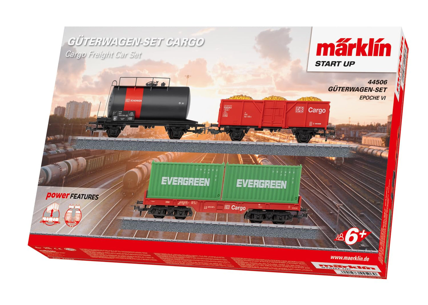 3-teiliges Güterwagen-Set H0 Cargo Epoche VI