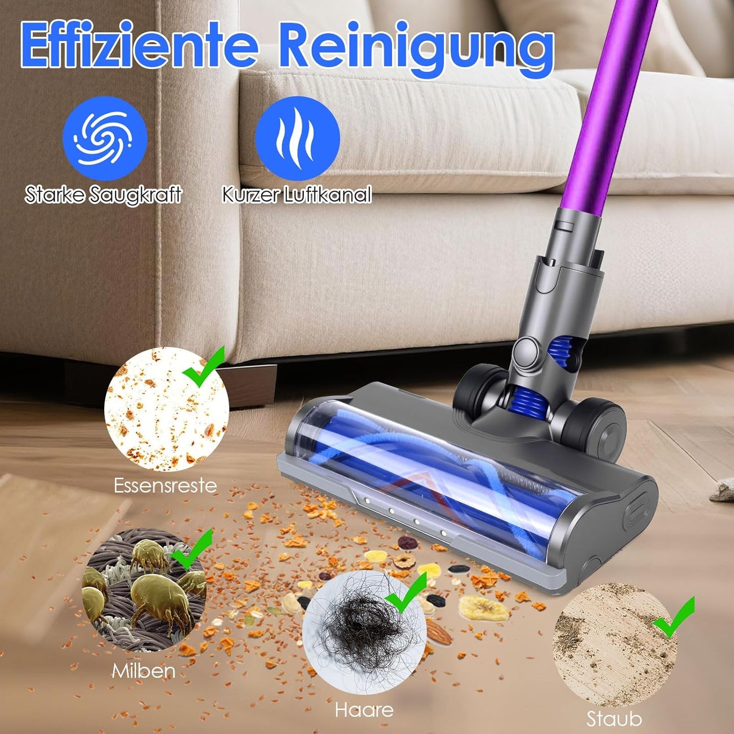 Elektrische Bürste für Dyson V6 Staubsauger