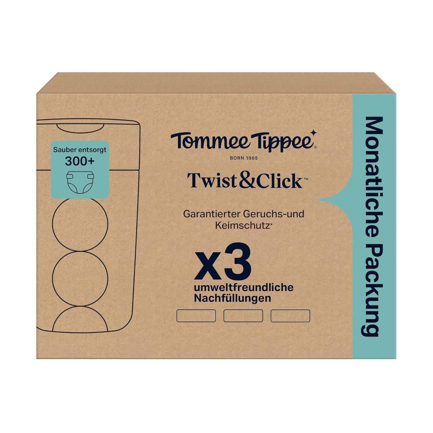 3er-Set Twist & Click Windeleimer-Nachfüllpack, Pack of 3