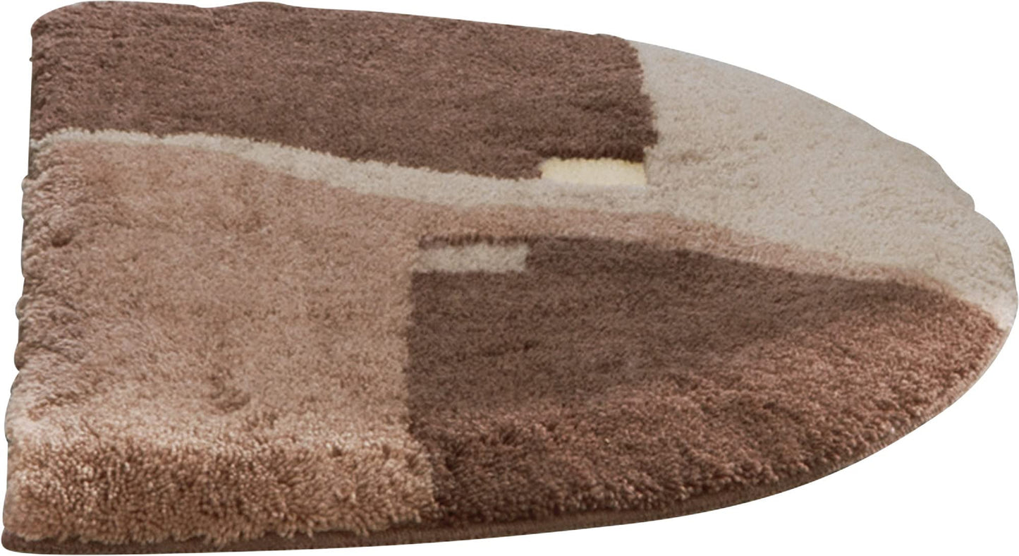 Duschvorlage halbrund, Braun Duschvorlage - 50x80 cm halbrund
