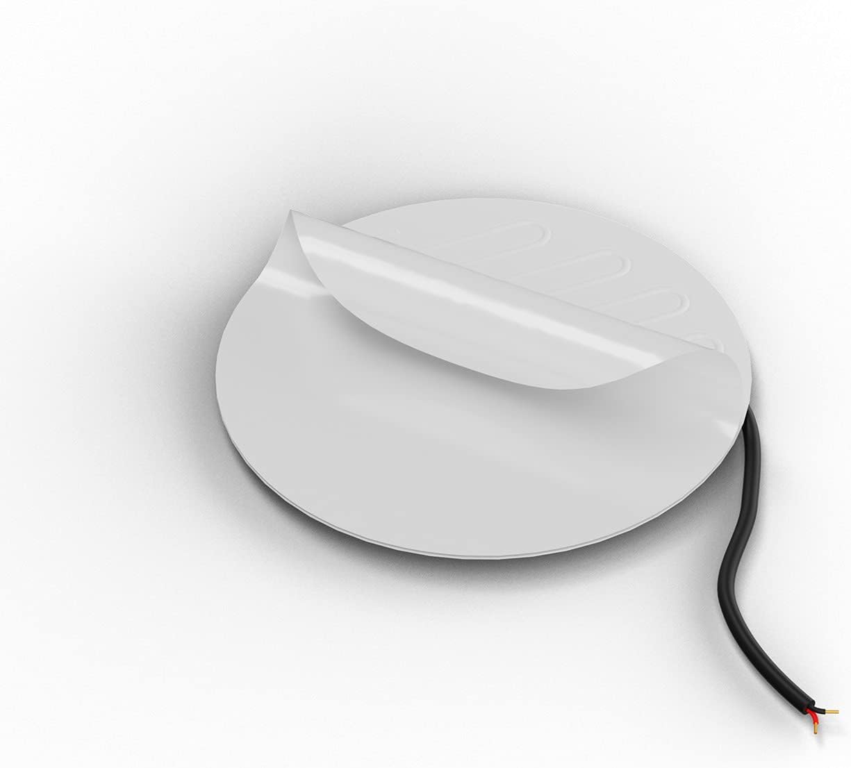 Heizfolie für Wandspiegel (Anti-Dampf, oval, 30 cm), ⌀ 30 cm Weiss