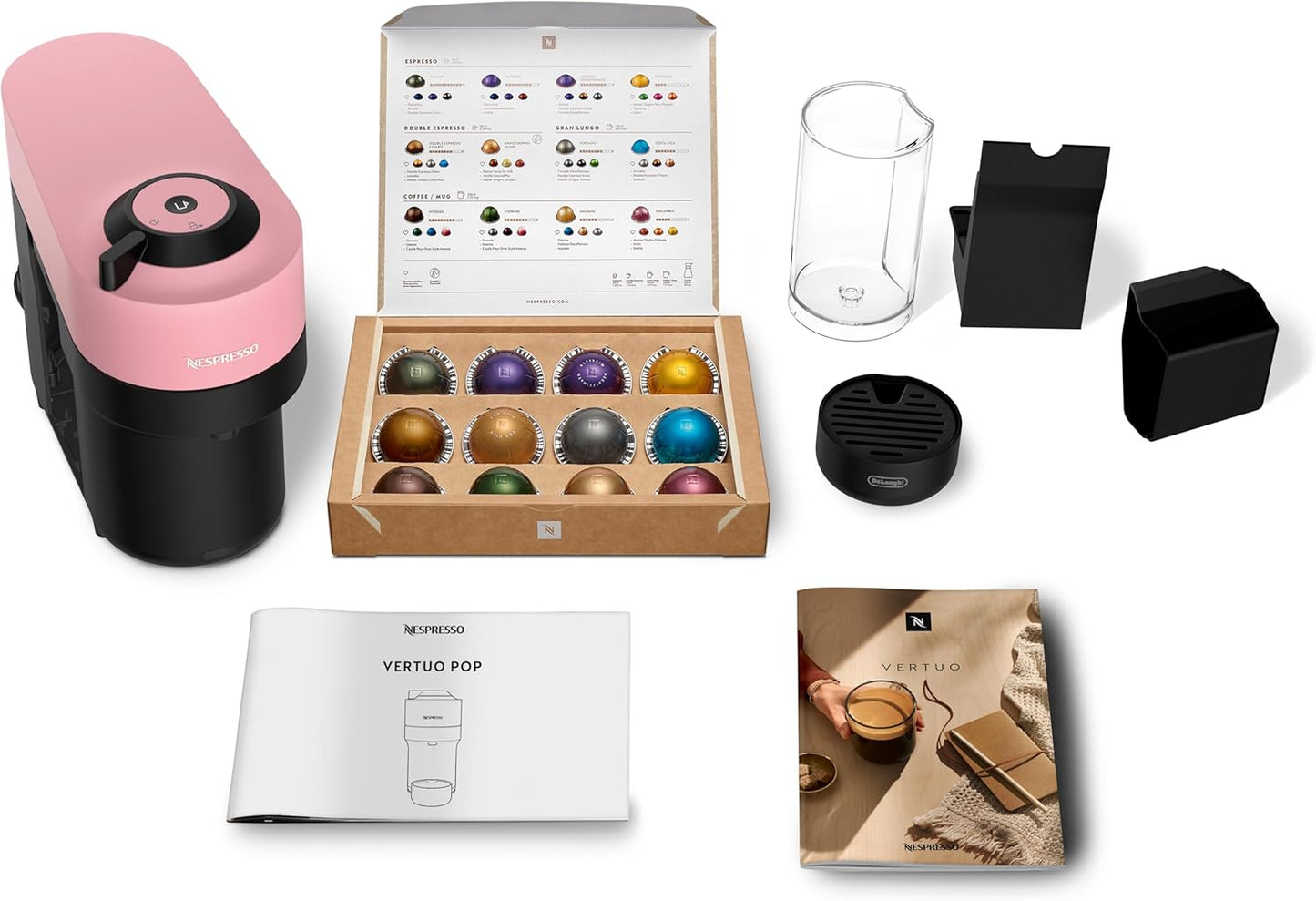 Kapsel-Kaffeemaschine Vertuo Pop, Ohne Aeroccino Rosa