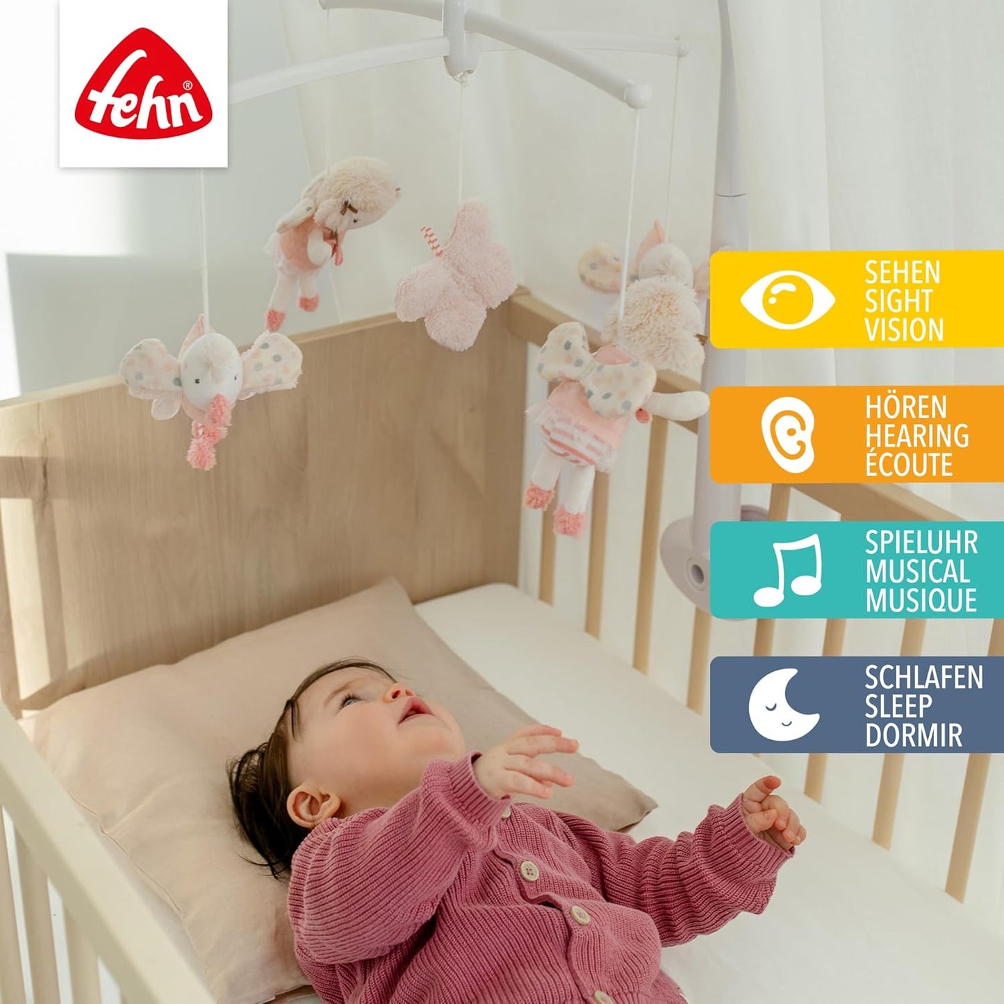 Musik-Mobile mit Spieluhr-Melodie für Babys, feehnLAND