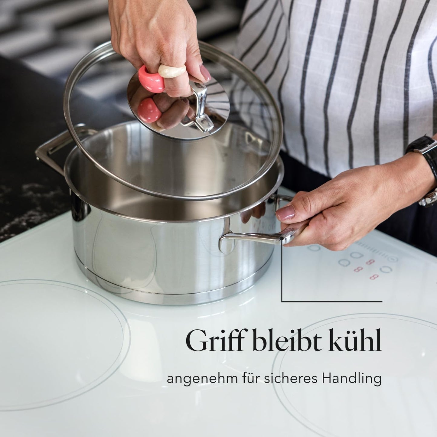 9-teiliges Kochtopf-Set mit Deckel, Lumio 9-Teilig
