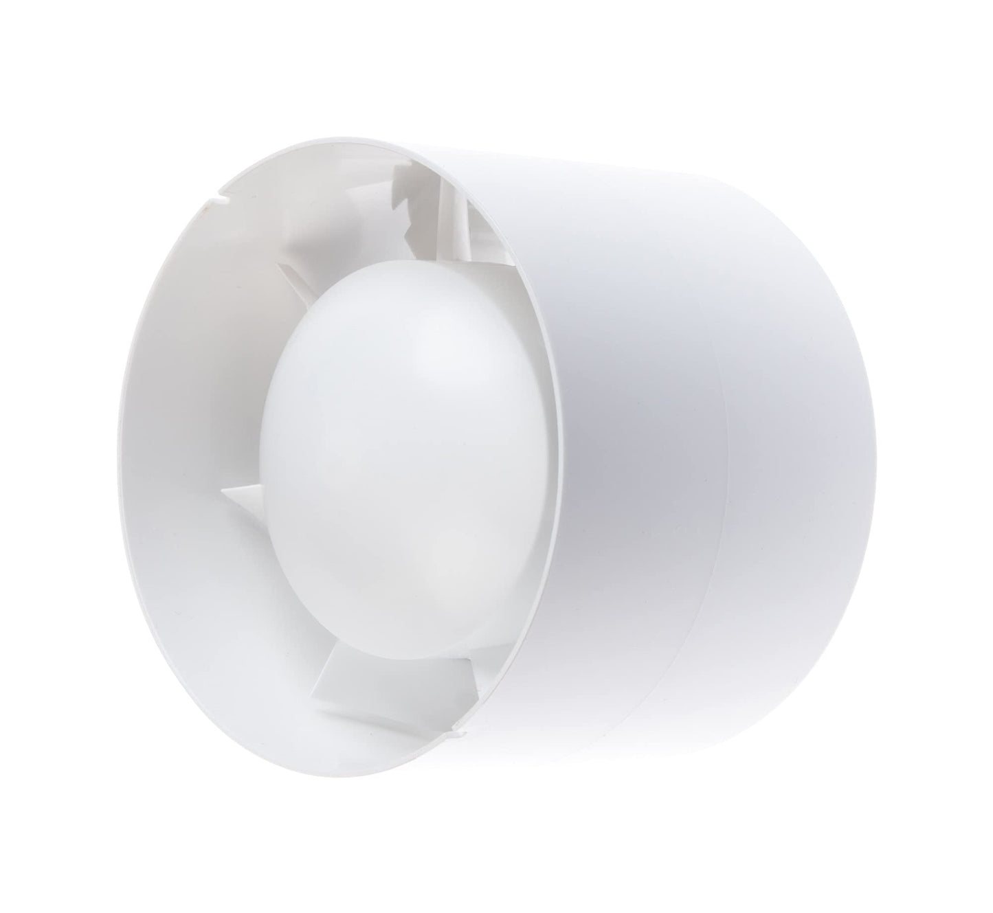 Rohrventilator 100 mm Abluft, Ø 100mm Weiss Ohne Timer