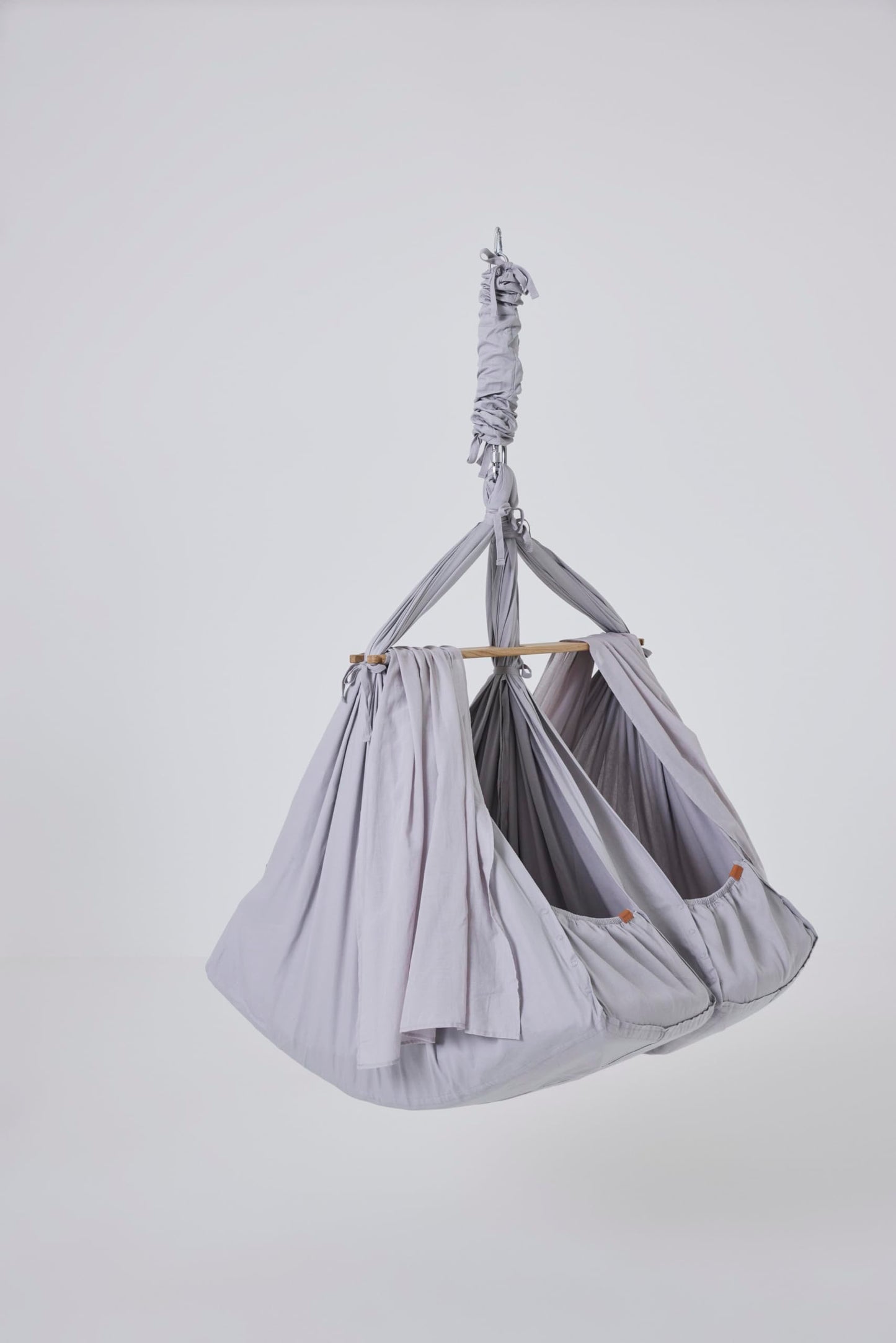 Federwiege Zwillinge Premium (Cozy Cradle), Grau