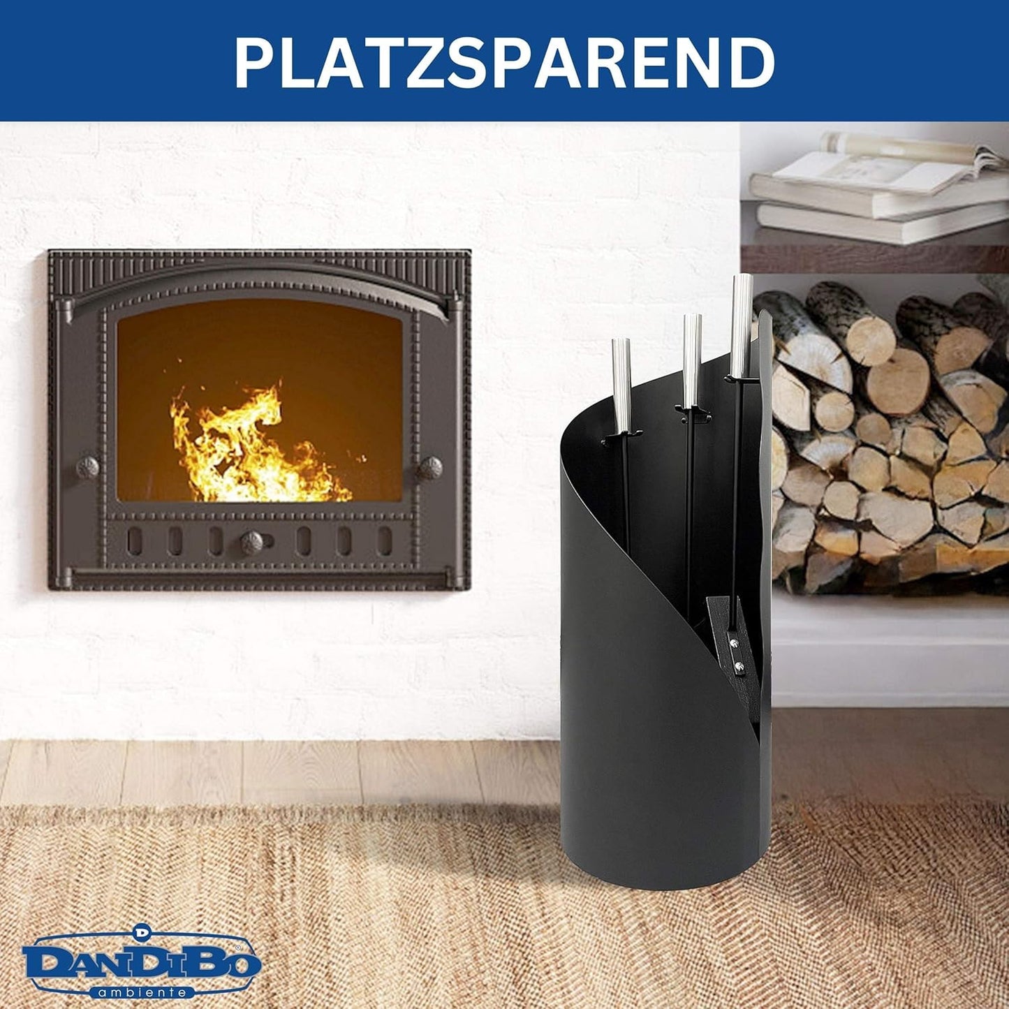 4-teiliges Kaminbesteck-Set