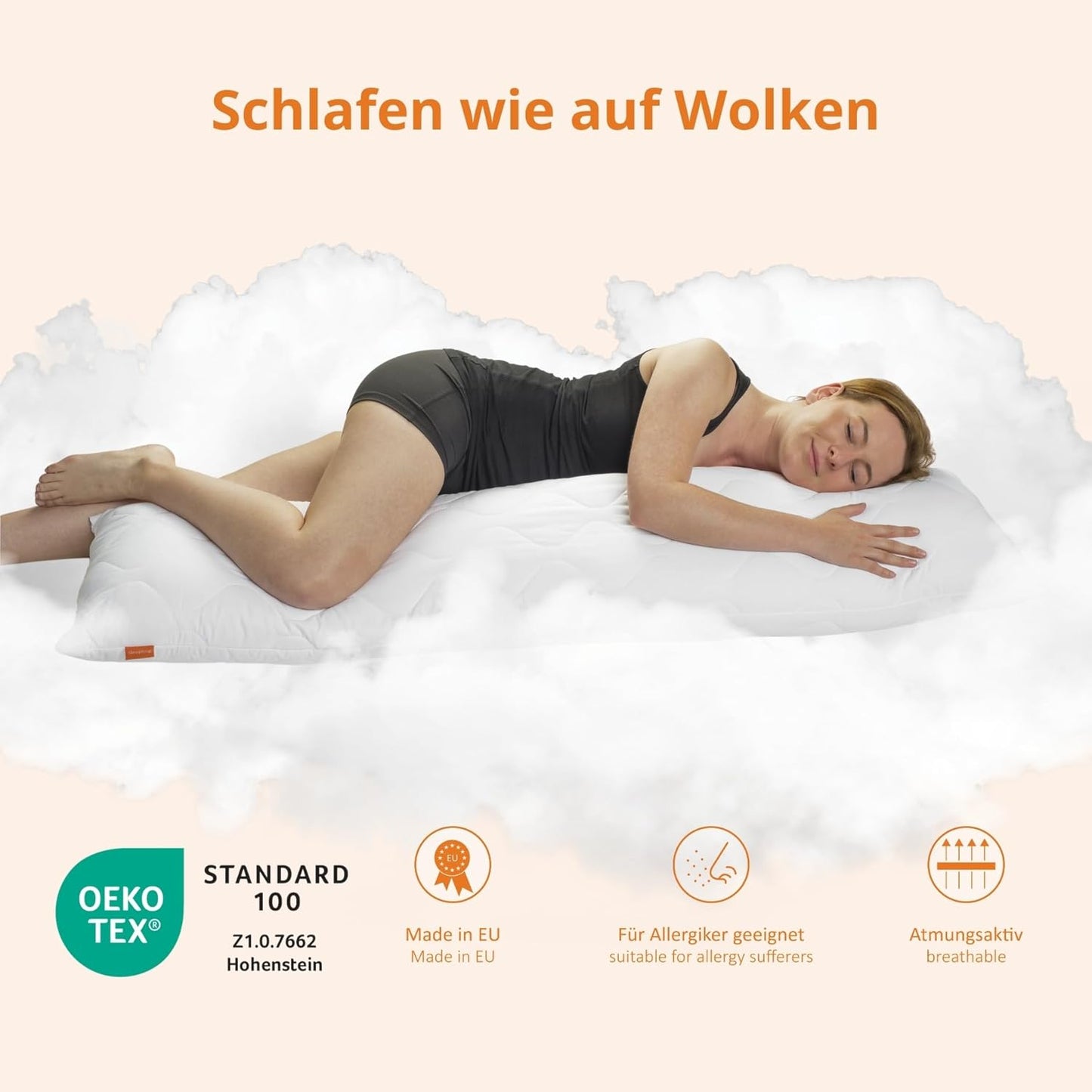 Seitenschläfer Body Pillow 40 x 145 cm, 40 x 145 cm 1