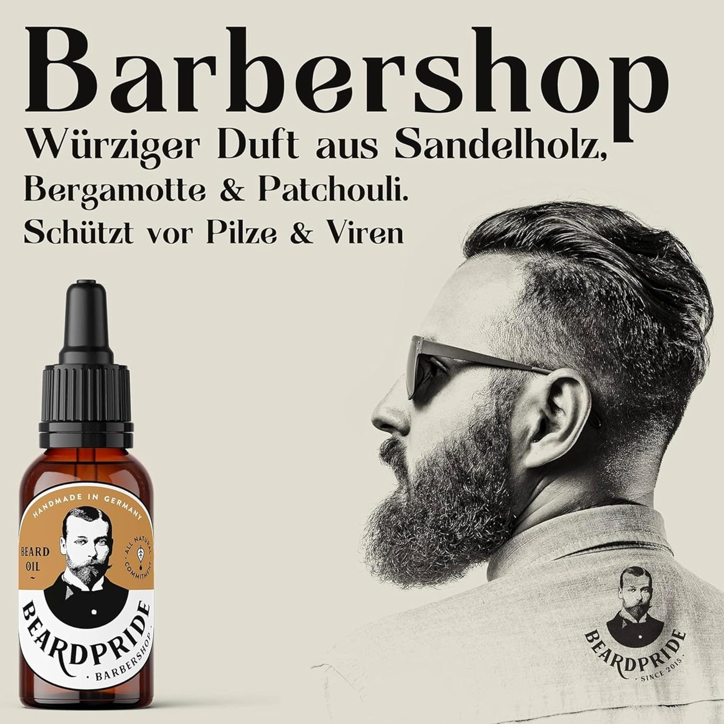 Barbershop Bartöl für Männer, Barbershop 30 ml (1er Pack)