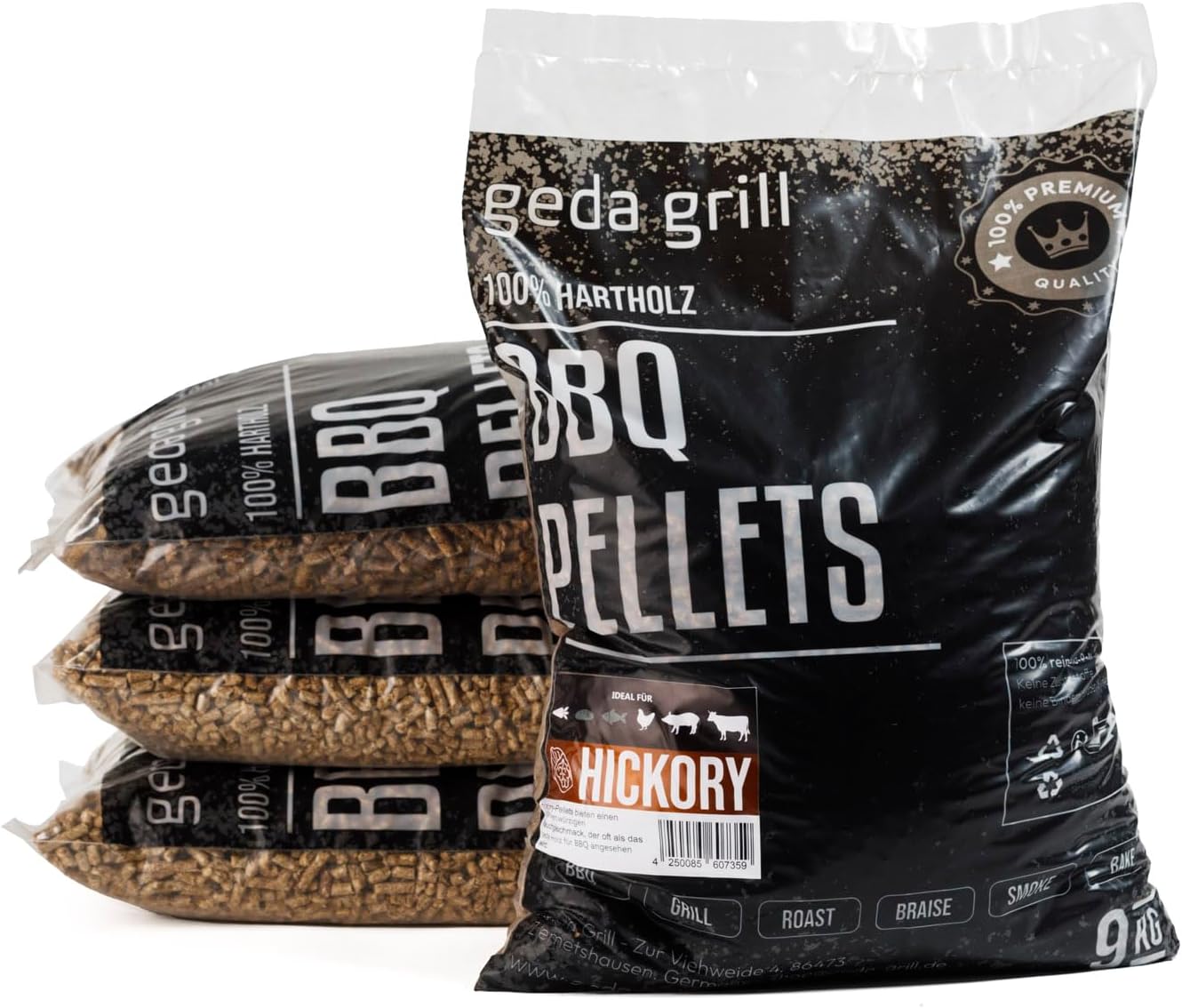 Grillpellets für Pelletsmoker & Räucherofen, Hickory