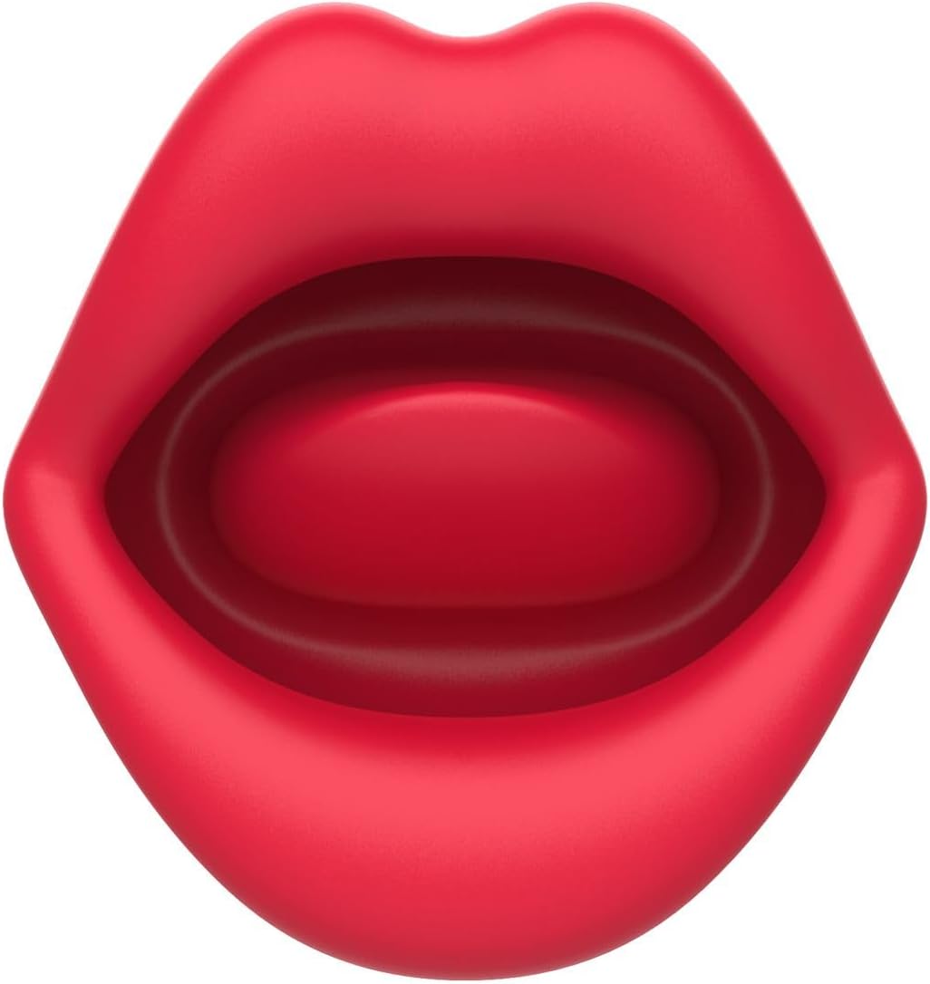 Vibrator mit Klitorisstimulator, Rot