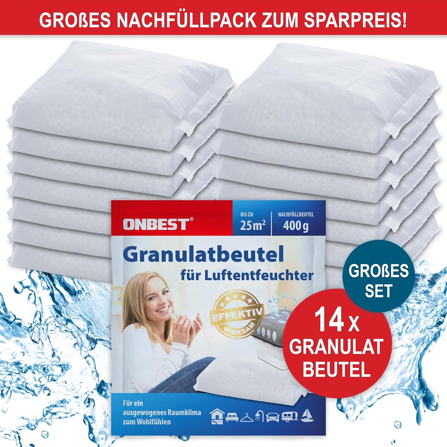 14-teiliges Granulatbeutel-Set