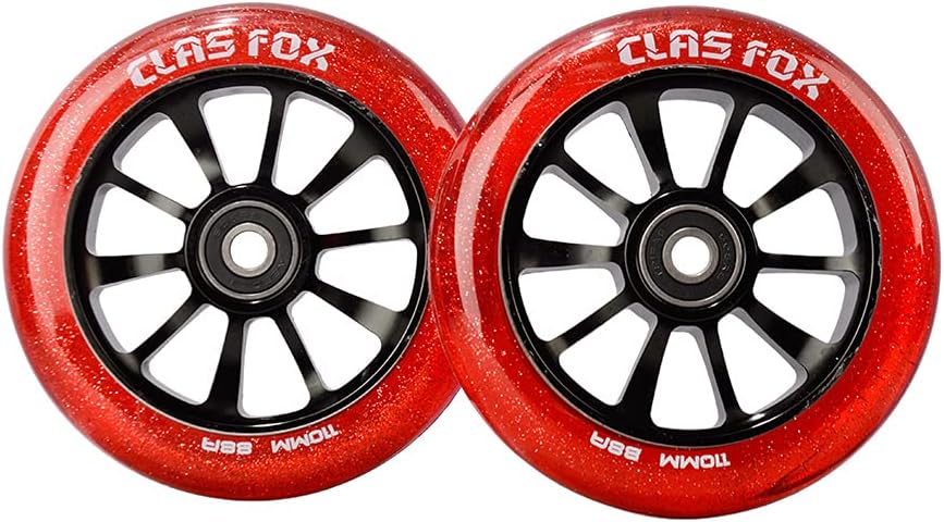 ‎LY-WH-AL100009-6 Pro Stunt Scooter Rollen, Transparent Rot