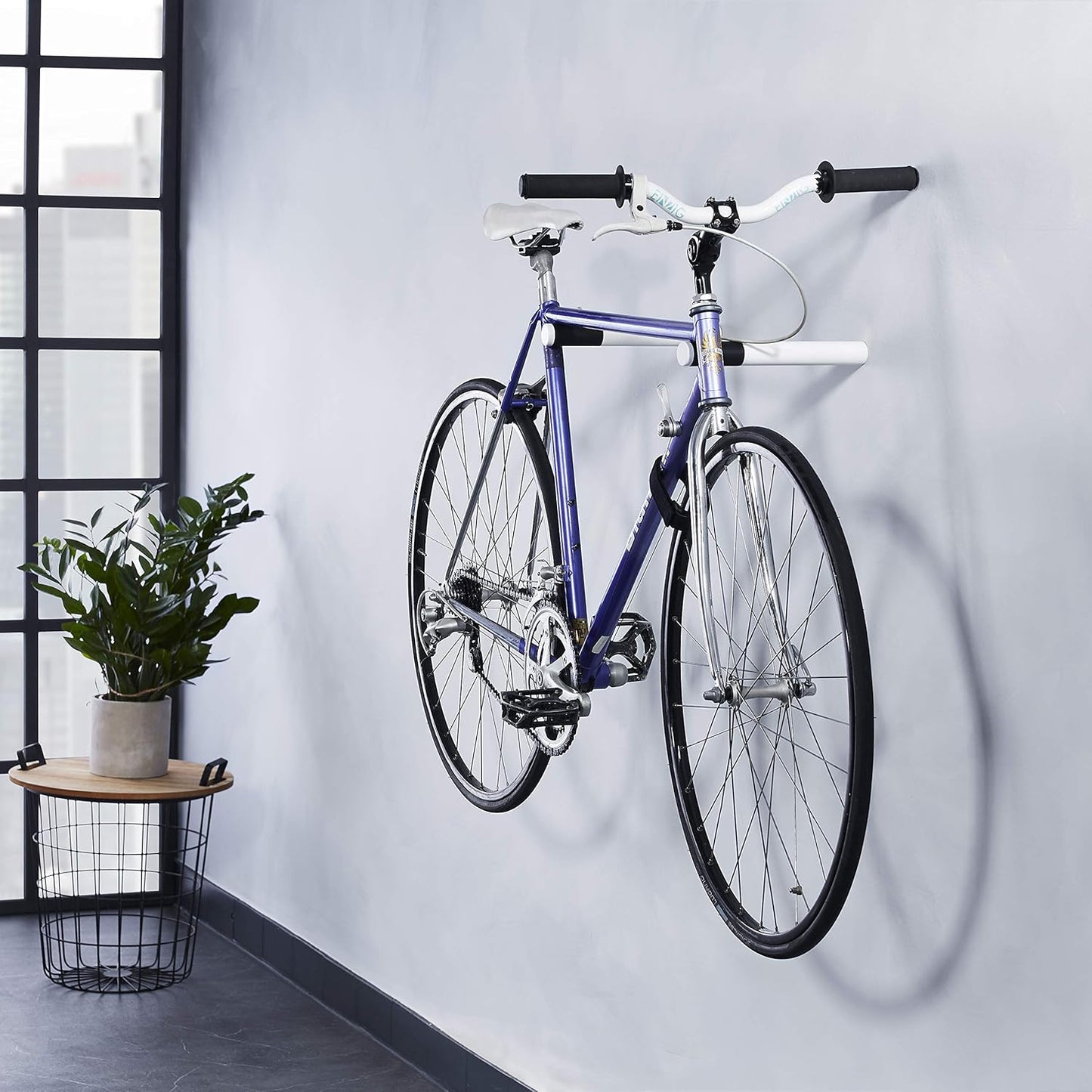 Fahrradwandhalterung, Rennrad, Schwarz