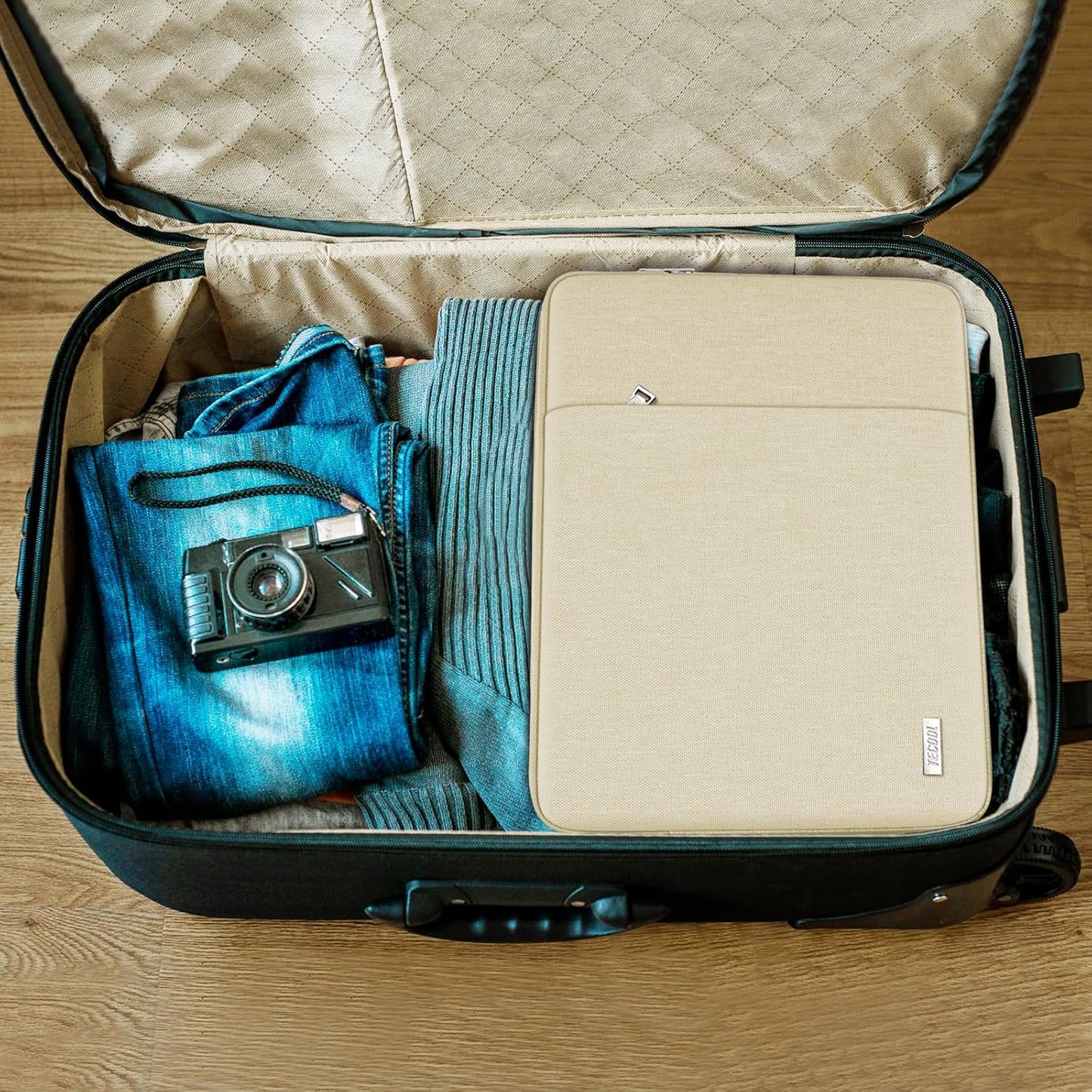 14 Zoll Laptoptasche für Lenovo, HP, Acer, Dell, 14 inch Beige