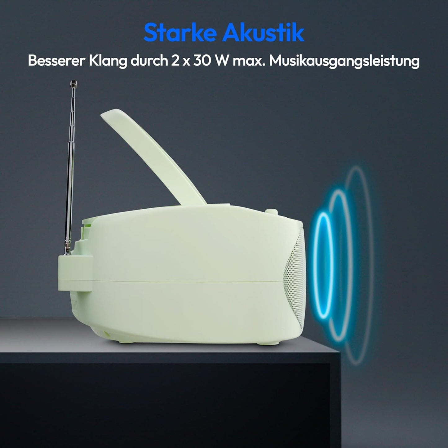 CD-Player, grün