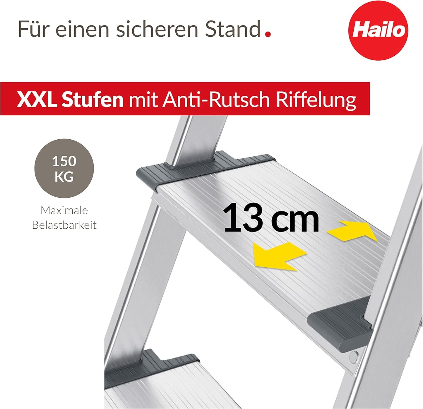 L84 ComfortLine Stehleiter, 5 Stufen