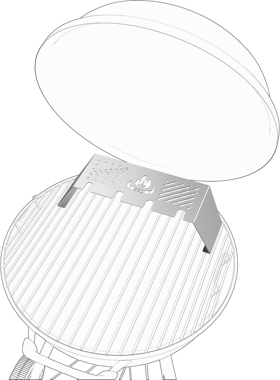 Multifunktions-Warmhalterost für 47cm Weber Grills