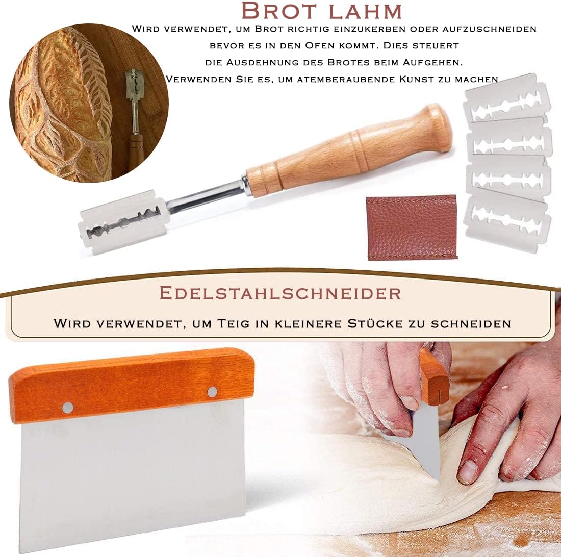 4-teiliges Gärkörbchen-Set