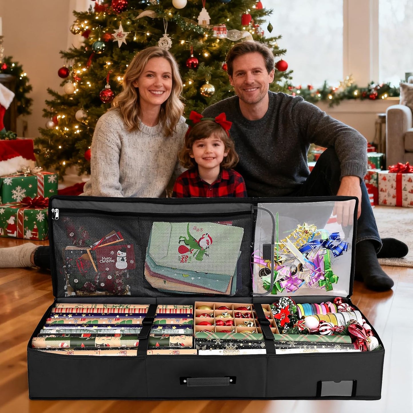 Geschenkpapier Organizer, grau