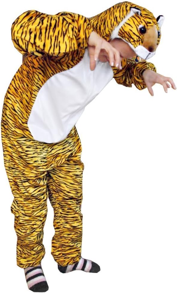 Tiger-Kostüm für Erwachsene, XL Mehrfarbig