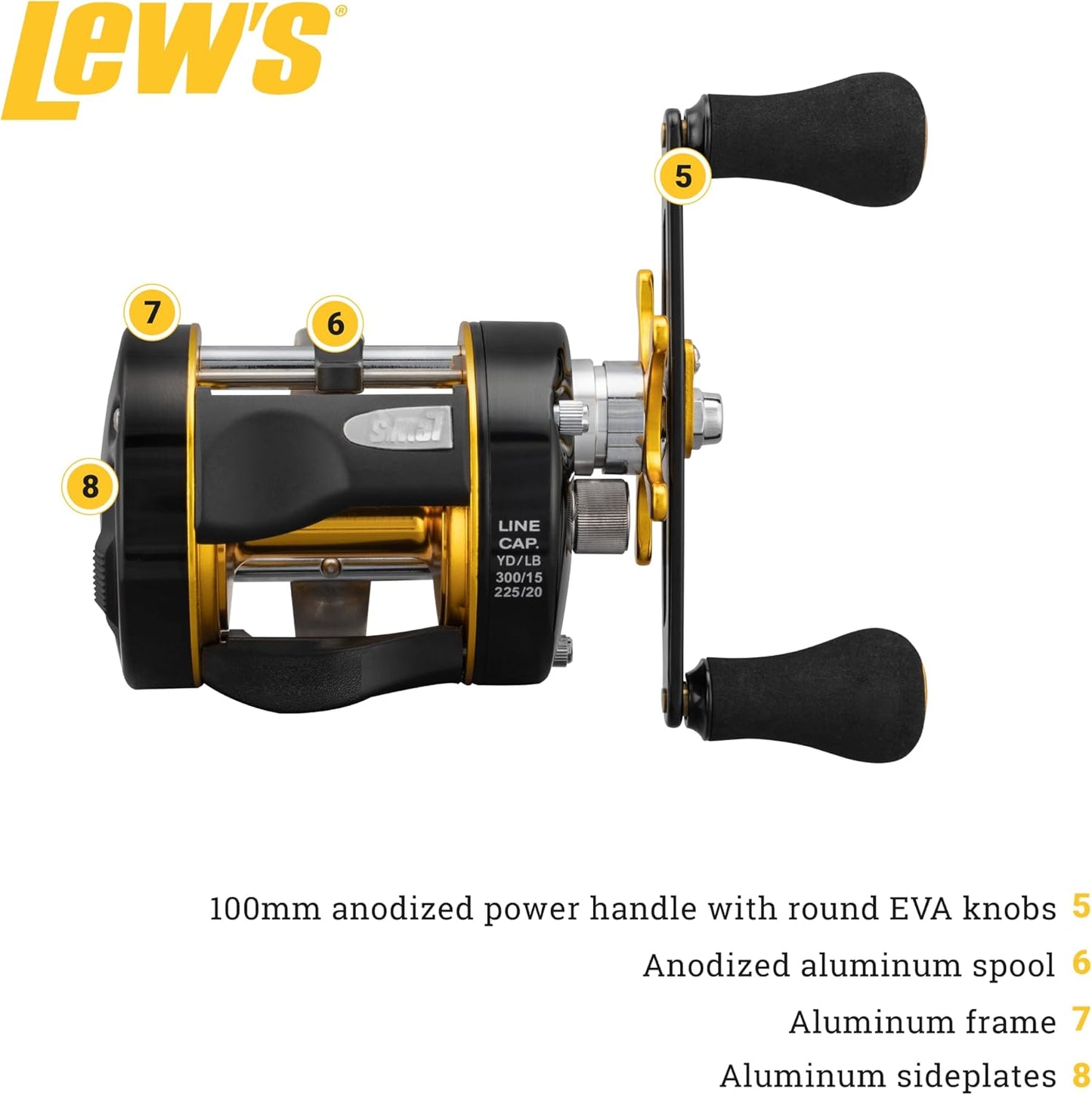 Speed Cast Baitcast-Rolle SC600, 160/20 - 27"