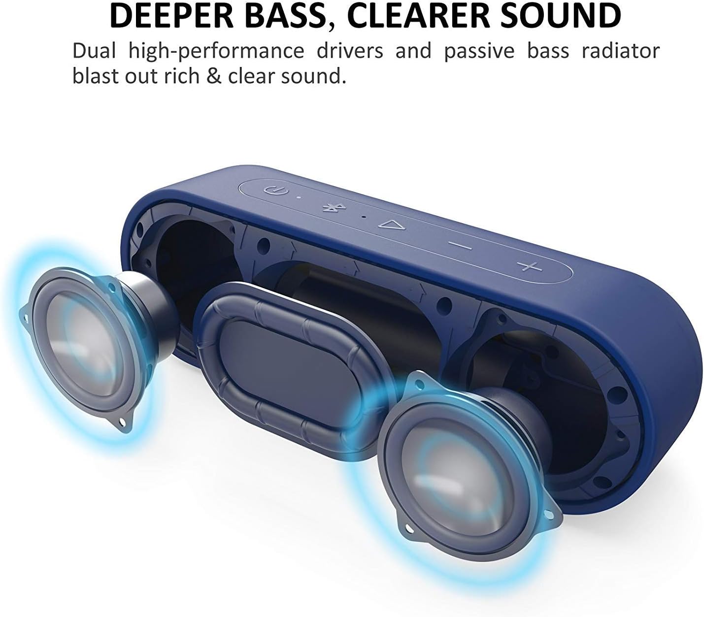 Tribit XSound Go - Bluetooth-Lautsprecher, Blue