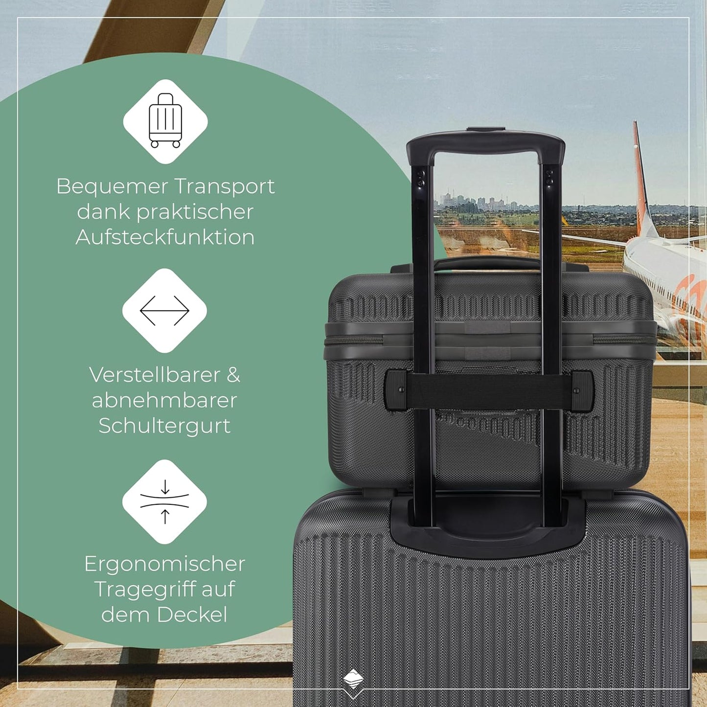 Beautycase Bali, Anthrazit Beautycase