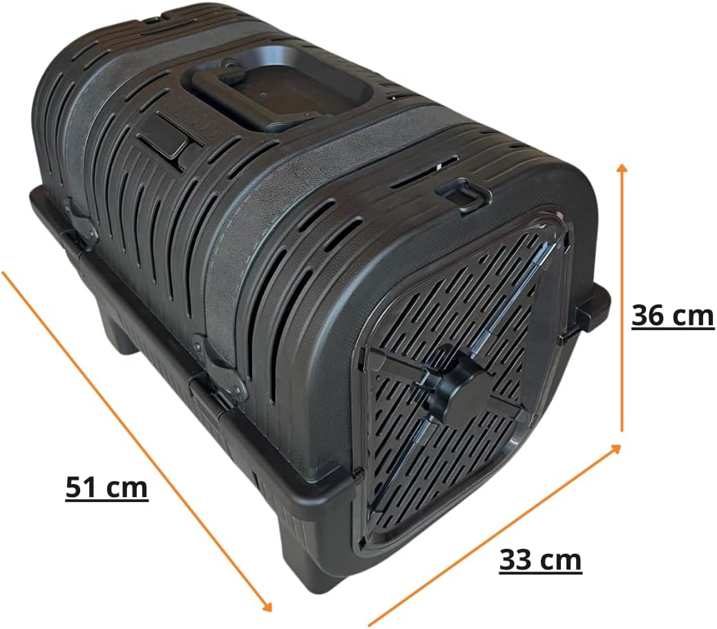Haustier Transportbox, Schwarz