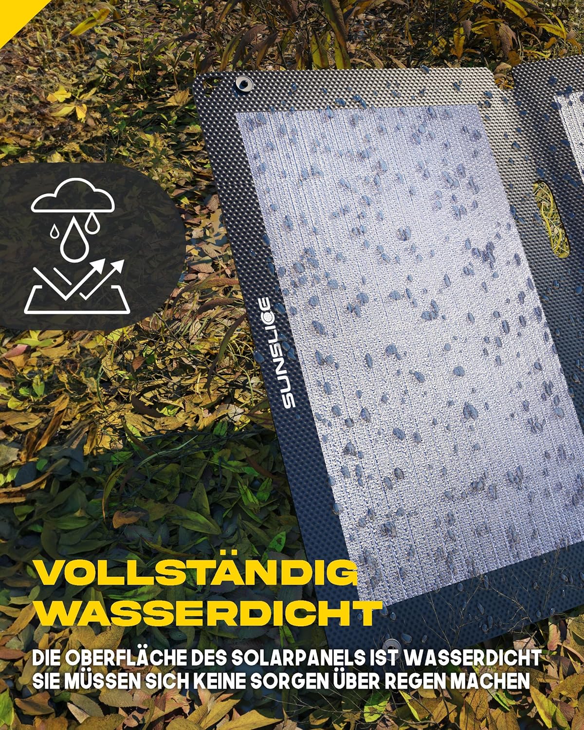 Faltbares Solarpanel Fusion Flex 18, Large Schwarz