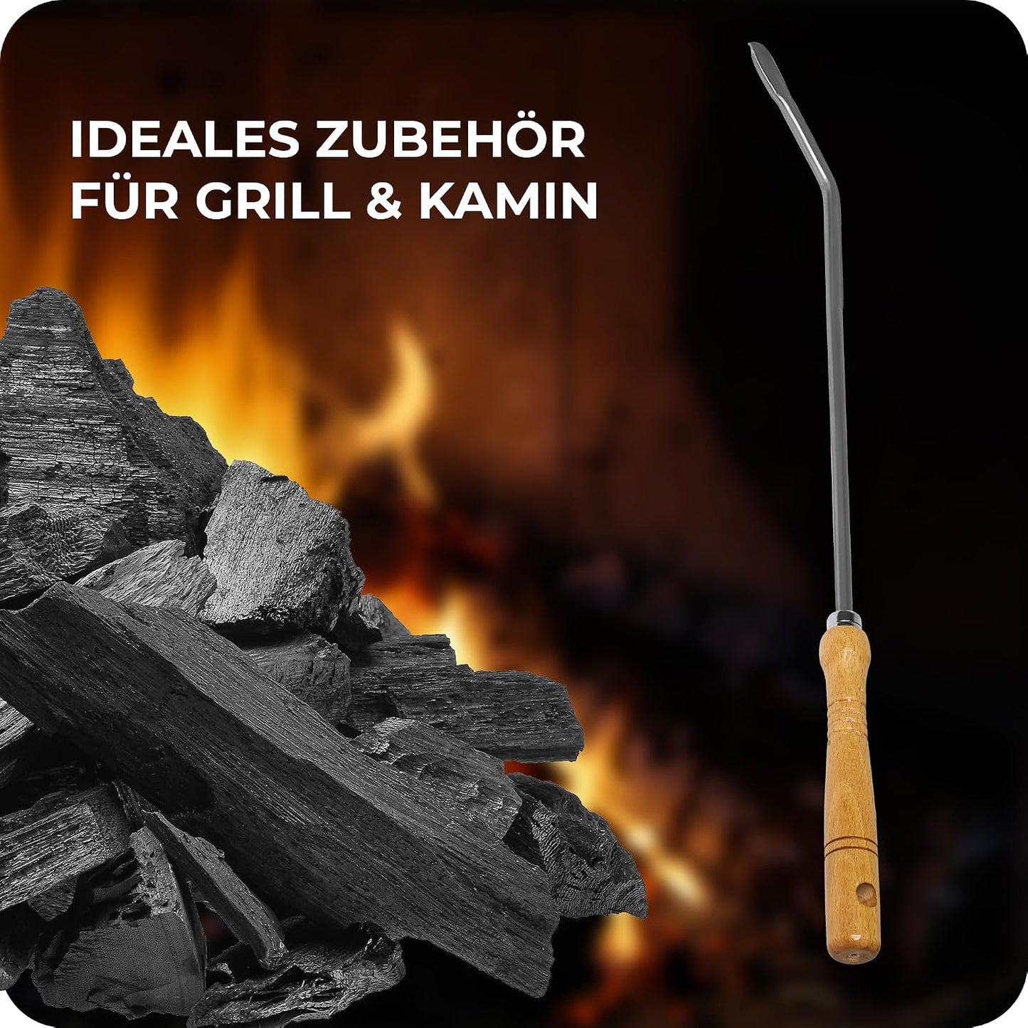 2x Stocheisen mit Holzgriff, 2 Stocheisen