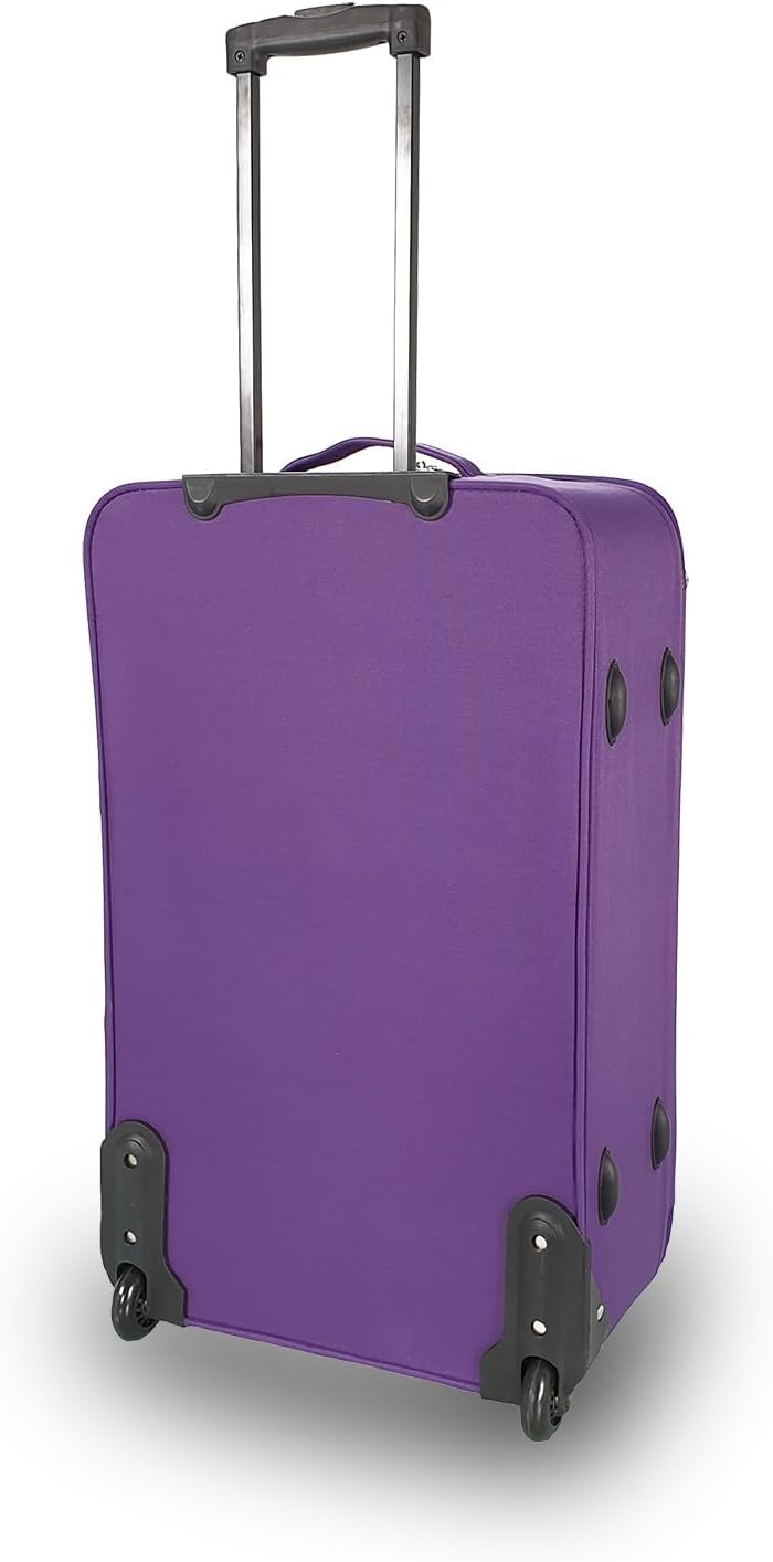 Stoffkoffer mit Inline-Rollen, Sehr grosser Koffer (81cm) Lila