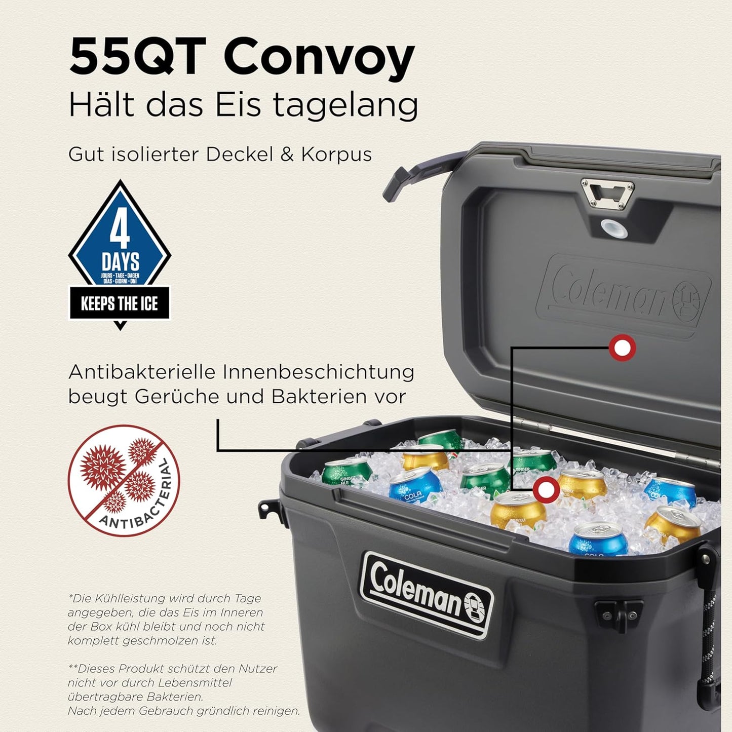 Convoy Hochleistungs-Kühlbox, 55 Quart