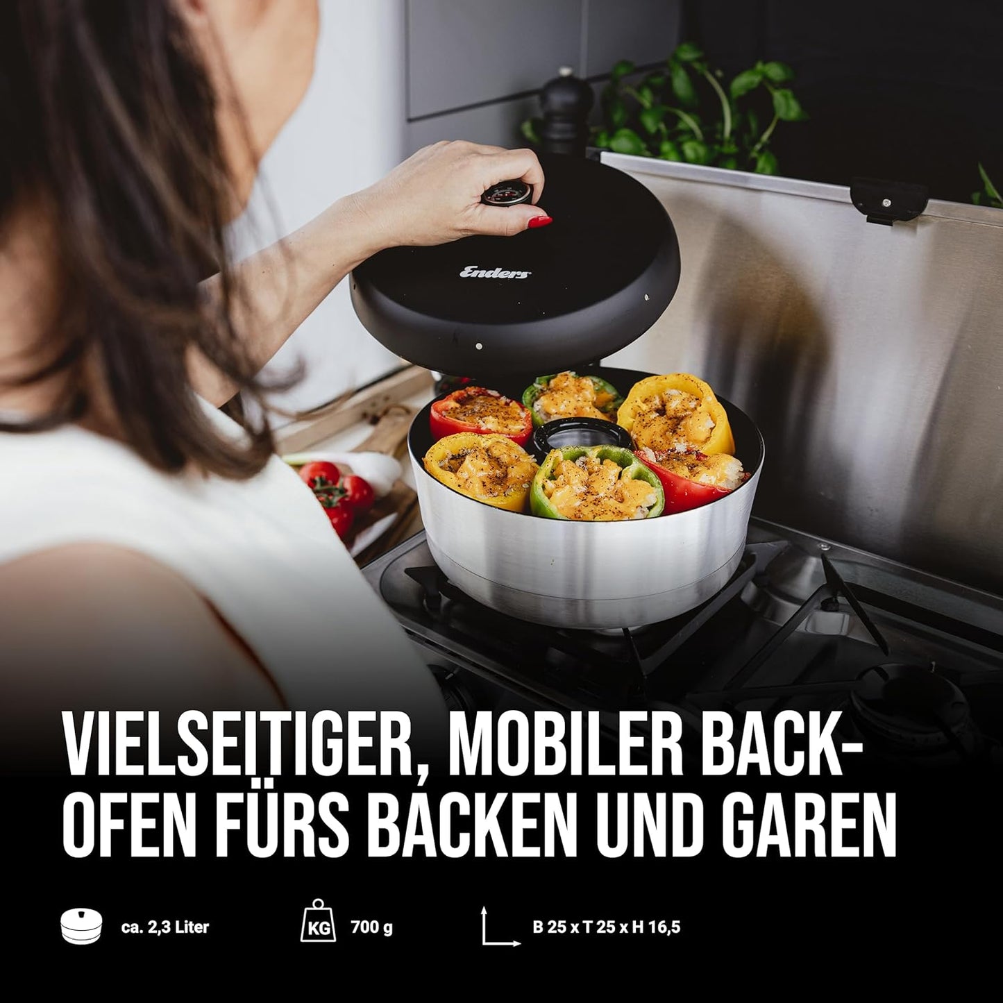 Mobiler Camping-Backofen