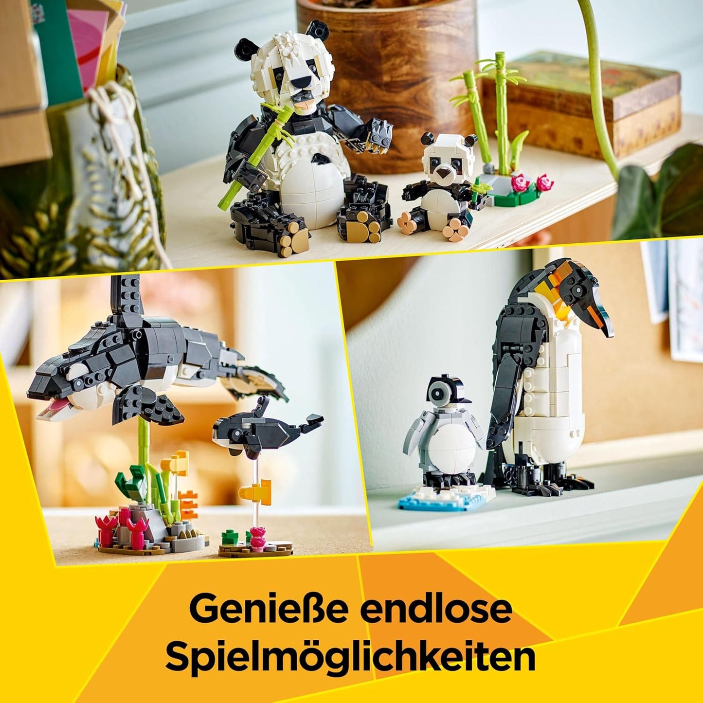 Creator 3in1 Wilde Tiere: Pandafamilie