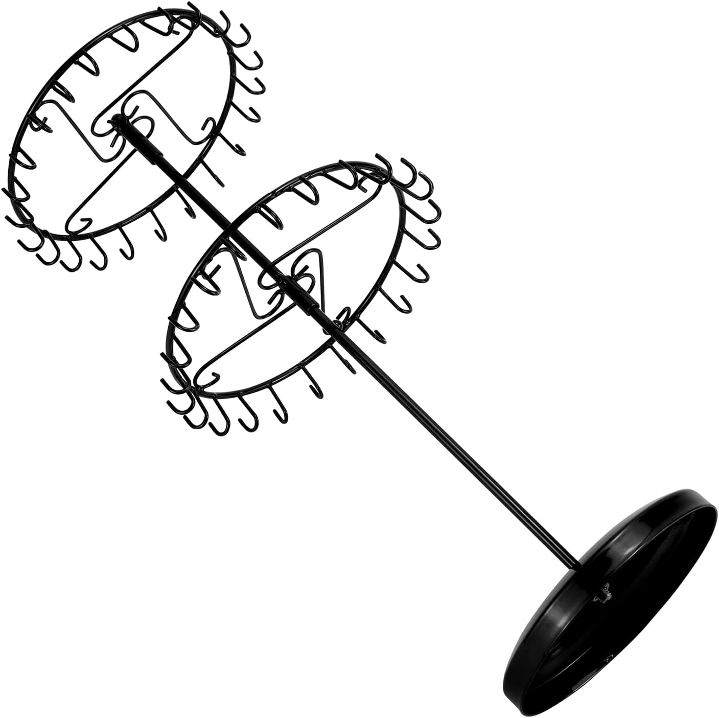2-stufiger Schmuckständer mit 46 Haken, 2-Stufiger