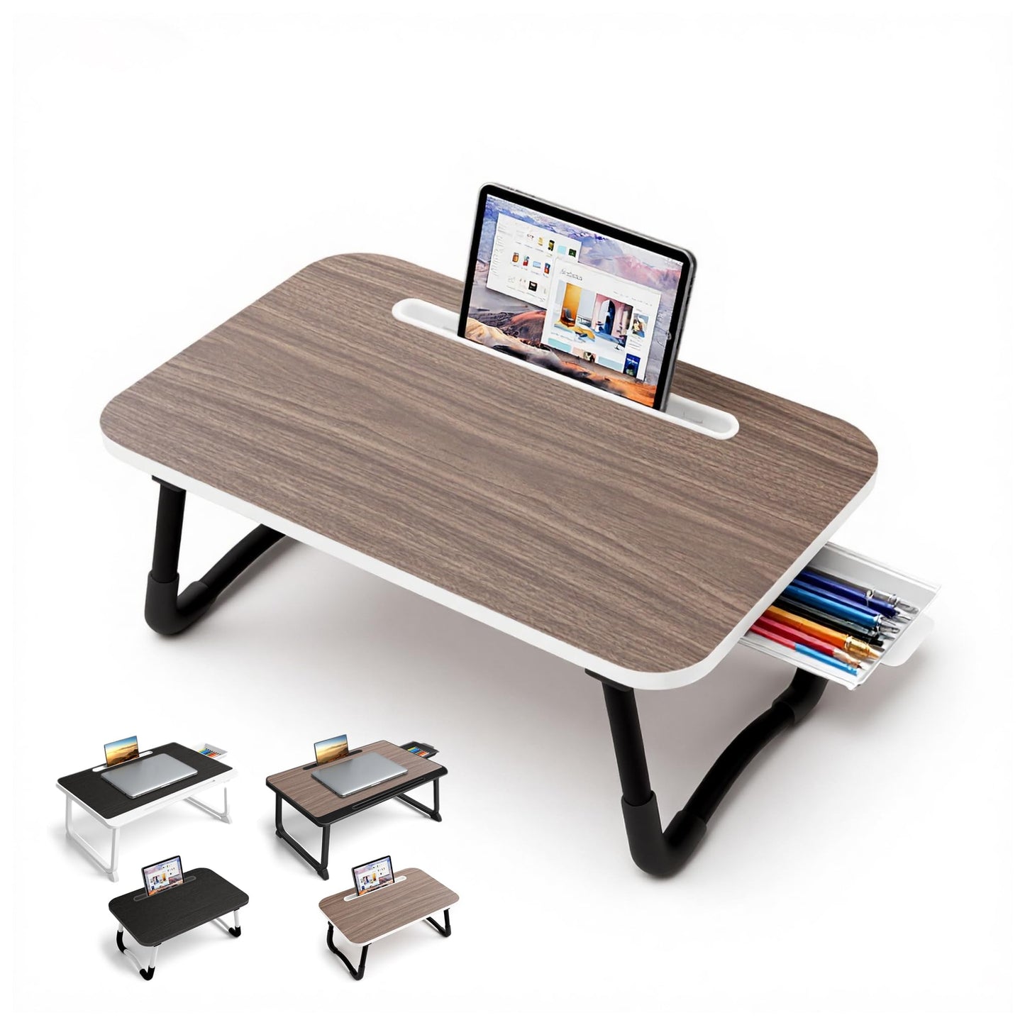 Laptop Bett- und Sofatisch, Small Brown 48x30