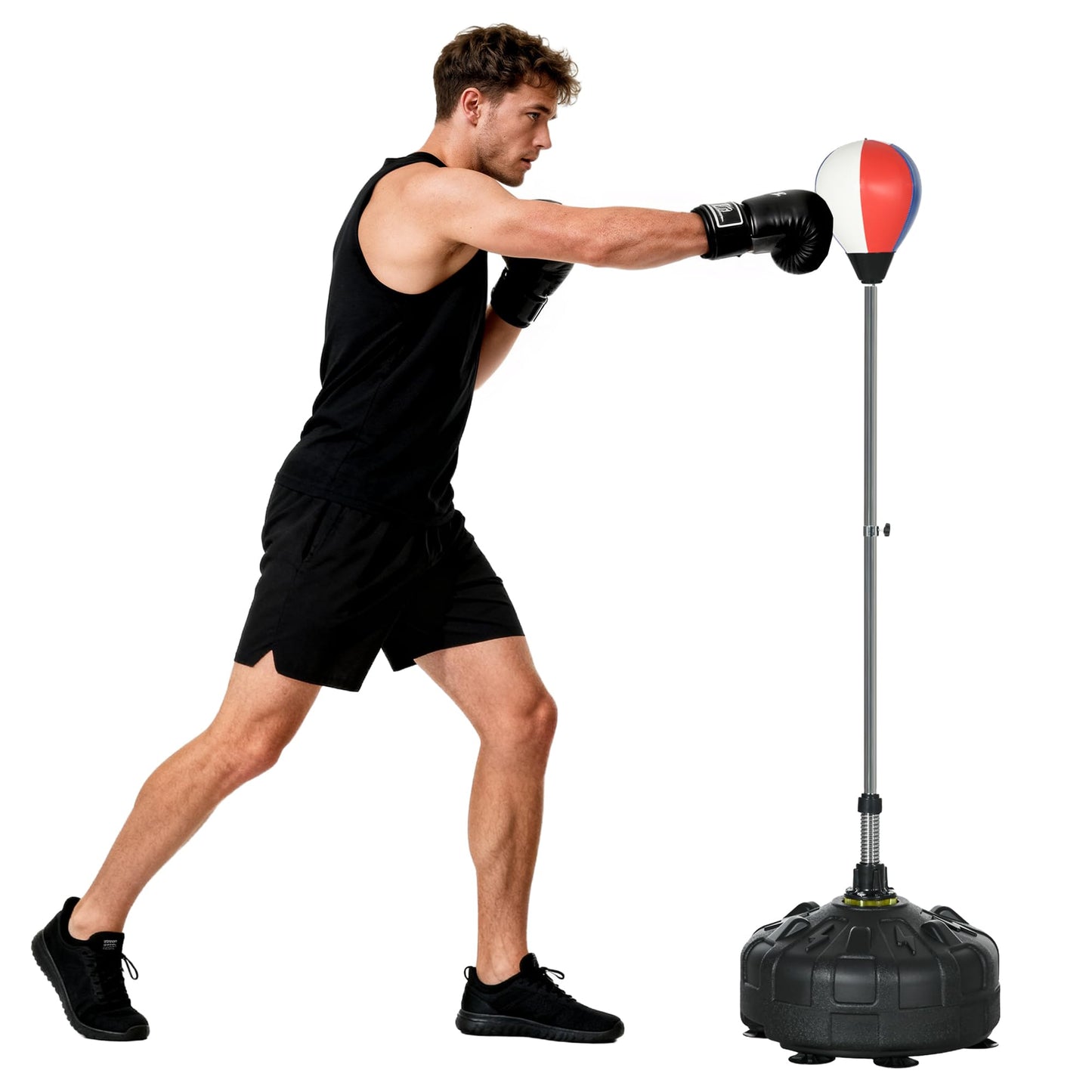 Punchingball mit befüllbarer Basis und aufpusstbarer Schlagbirne