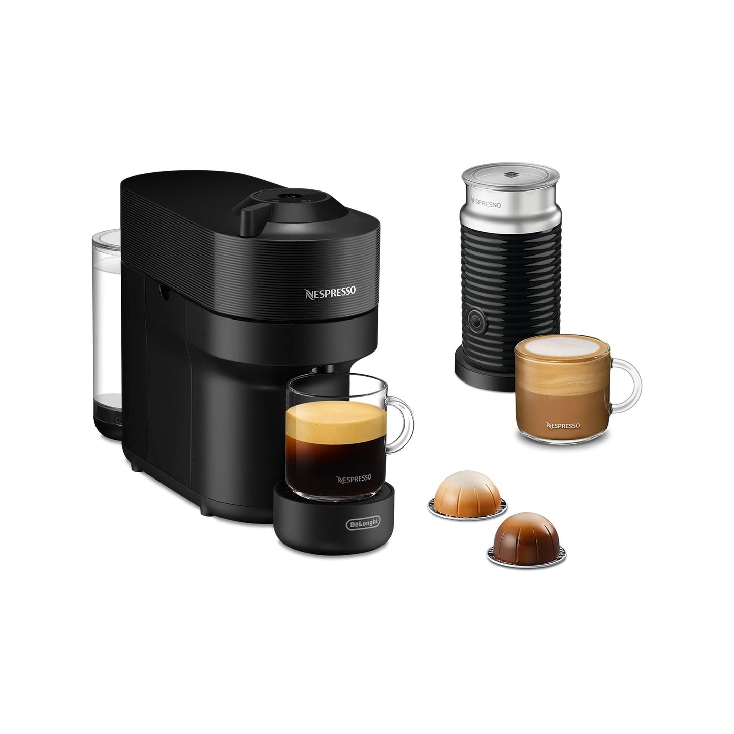 Nespresso Vertuo Pop, Mit Aeroccino Liquorice Black