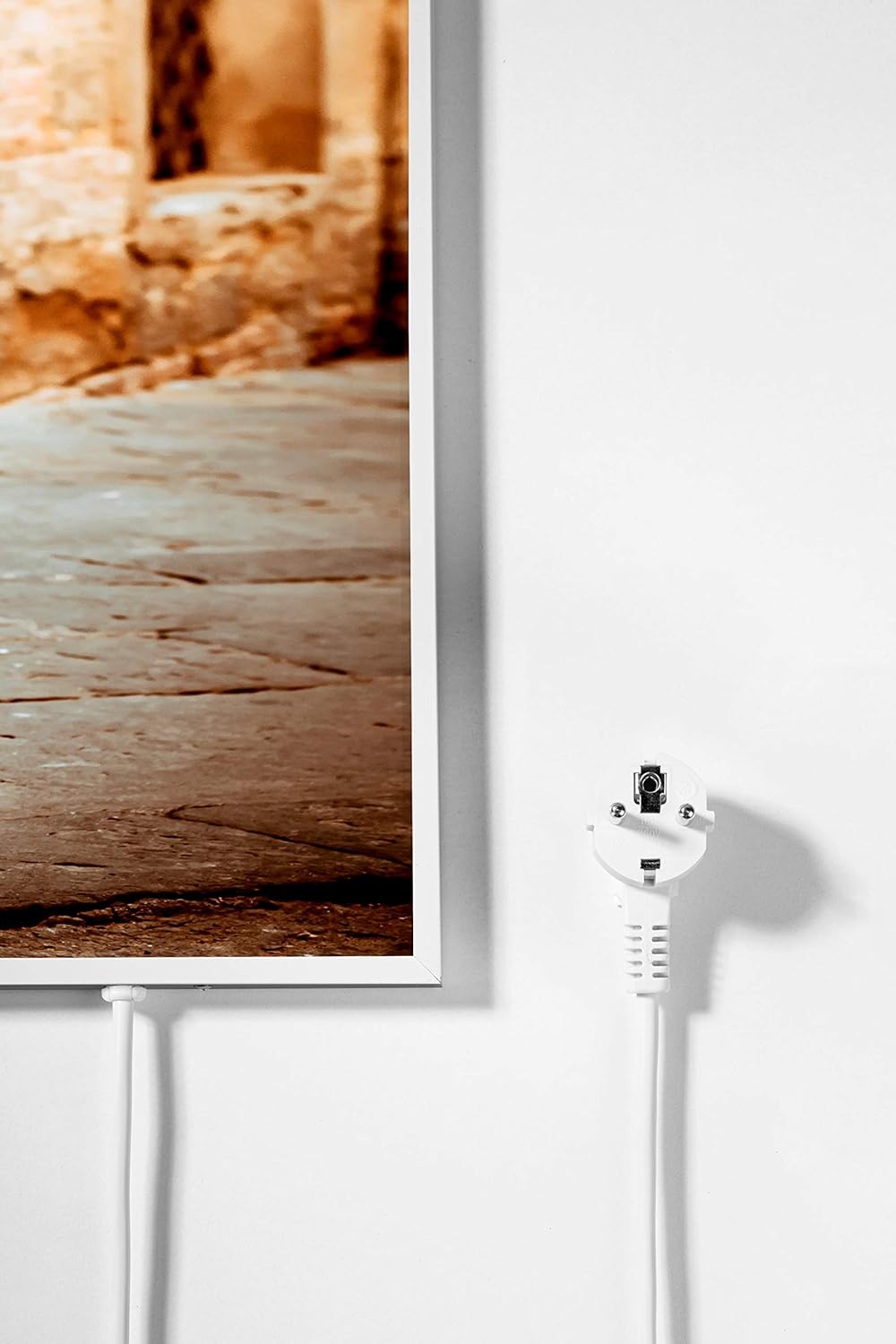 Infrarotheizung mit HD-Bild, Motiv: 160. Vespa Weiss 1000 Watt